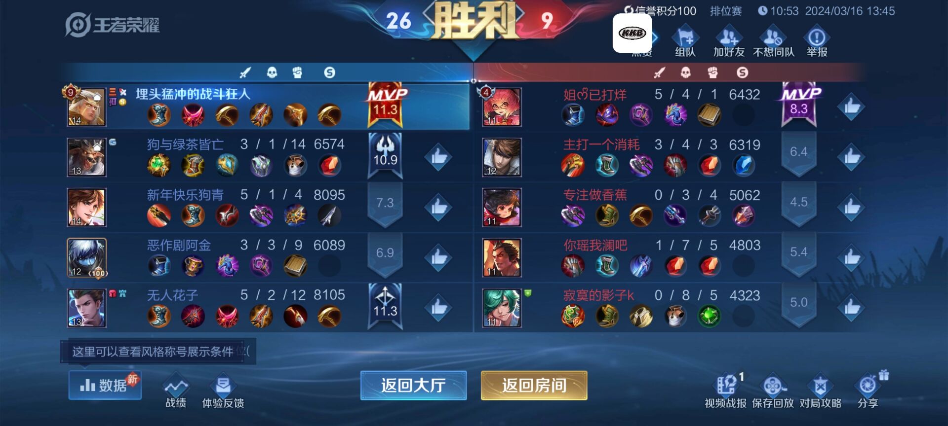 王者荣耀【迈凯轮】辅助